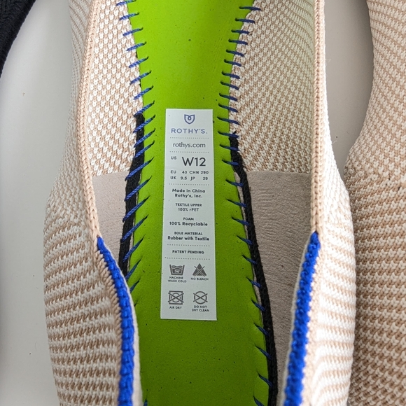 💚 Rothys The Square Tuxedo woman's flat shoes - Picture 12 of 14